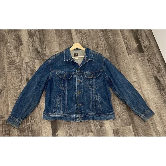 Vintage‎ Lee Denim Large Hard Rock Cafe Tokyo Jacket Embroidered Back 90's Vibes - Picture 6 of 10